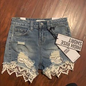 Denim shorts
